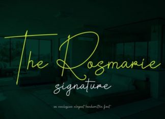 The Rosmarie Handwritten Font