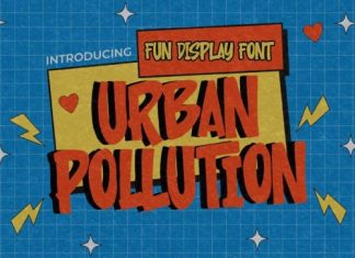 Urban Pollution Display Font