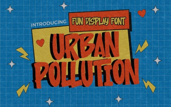 Urban Pollution Display Font