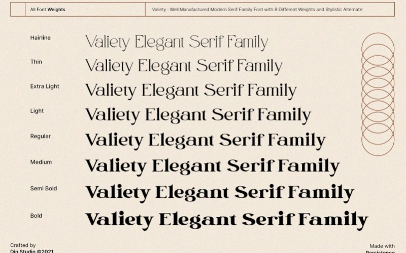 Valiety Serif Font