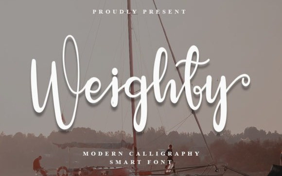 Weighty Script Font