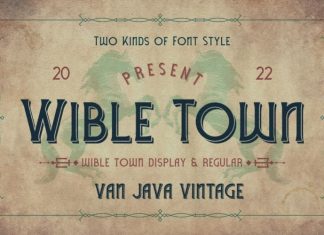 Wible Town Display Font