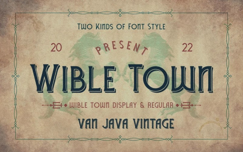 Wible Town Display Font