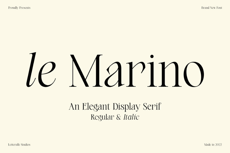 le Marino Serif Font