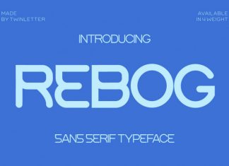 Rebog Display Font