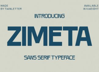 Zimeta Display Font