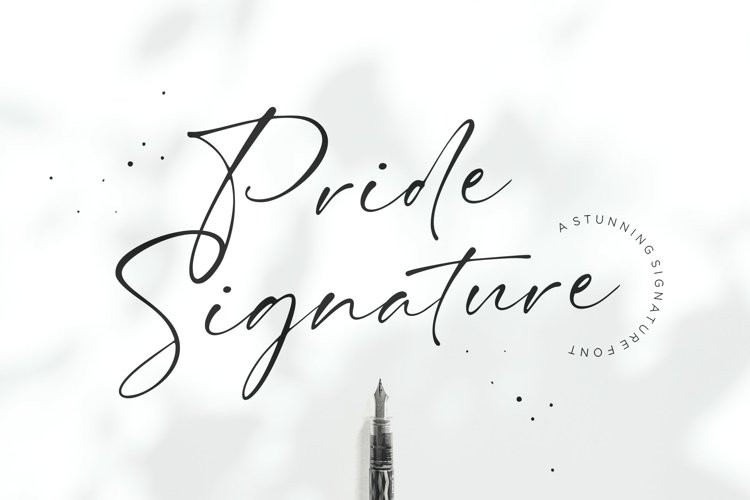 Pride Signature Font