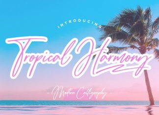 Tropical Harmony Handwritten Font