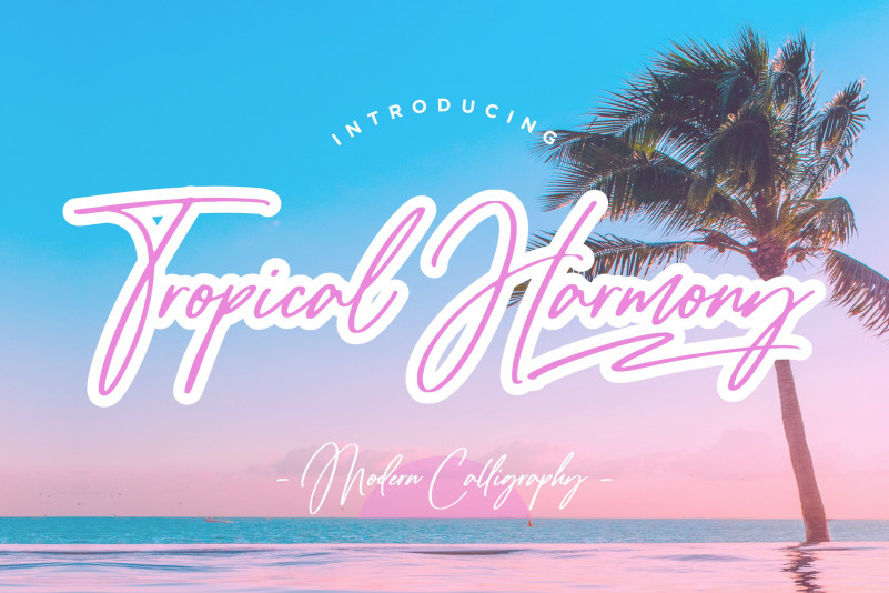 Tropical Harmony Handwritten Font