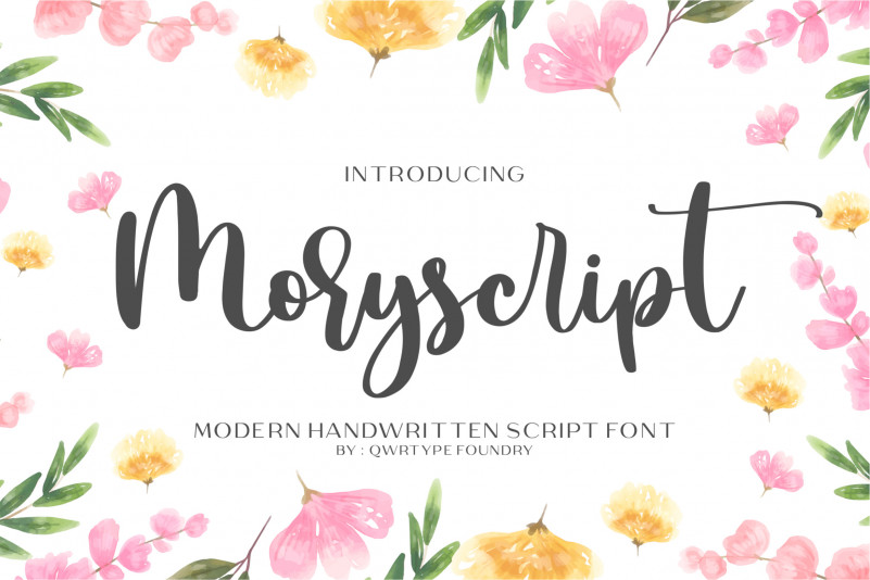 Moryscript Script Font