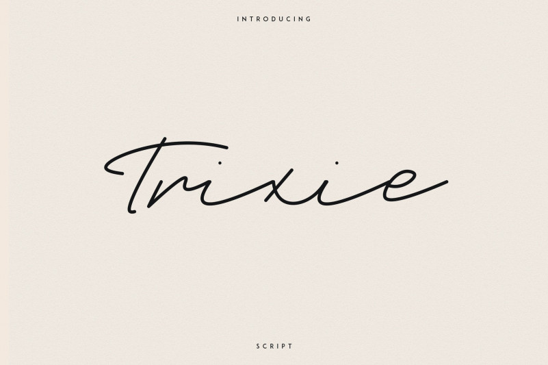 Trixie Handwritten Font