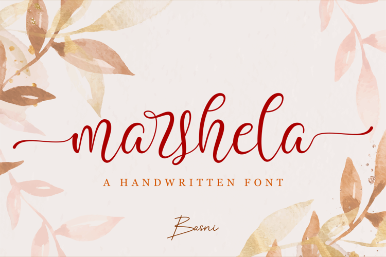 Marshela Calligraphy Font