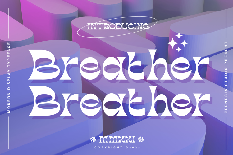 Breather Display Font