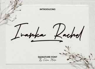 Ivanka Rachel Handwritten Font