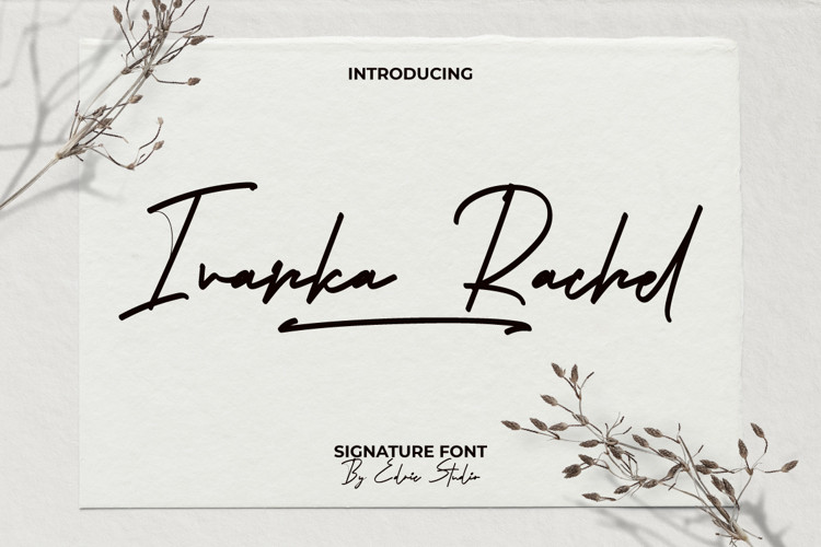 Ivanka Rachel Handwritten Font