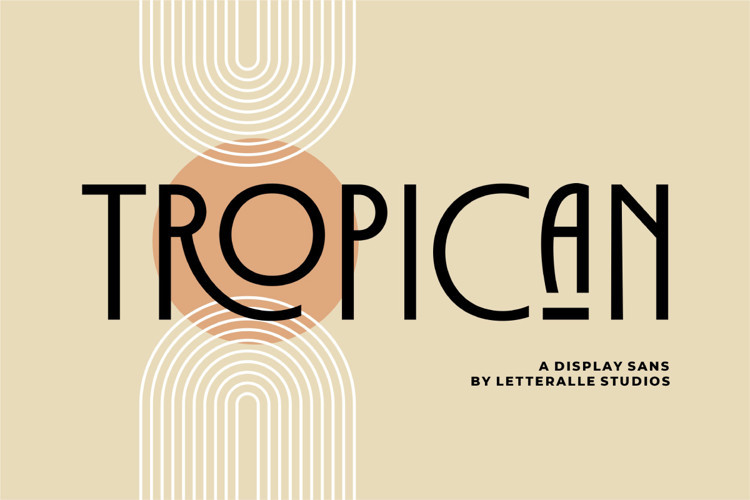 Tropican Display Font