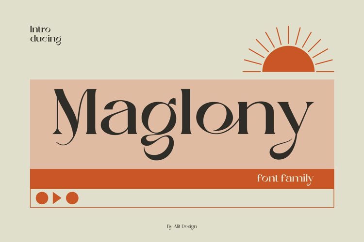 Maglony Serif Font