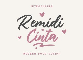 Remidi Cinta Handwritten Font