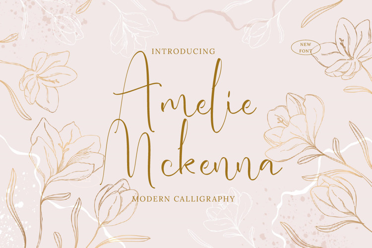 Amelie Mckenna Script Font