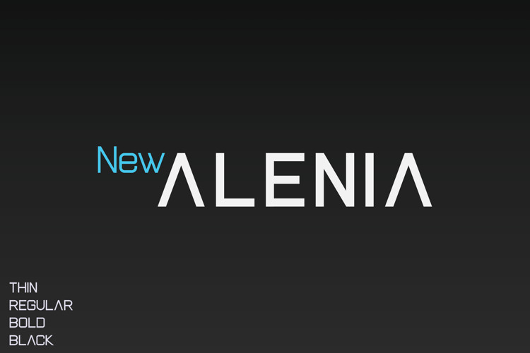 New Alenia Sans Serif Font