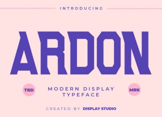 Ardon Display Font