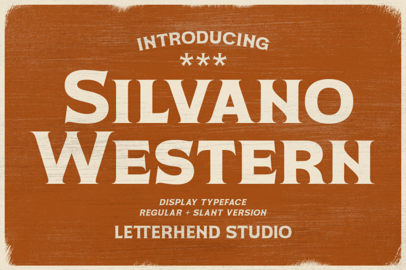 Silvano Western Display Font