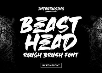 Beast Head Brush Font