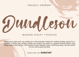Dundleson Script Font
