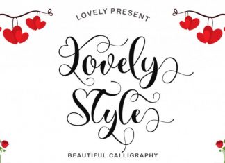 Lovely Style Calligraphy Font