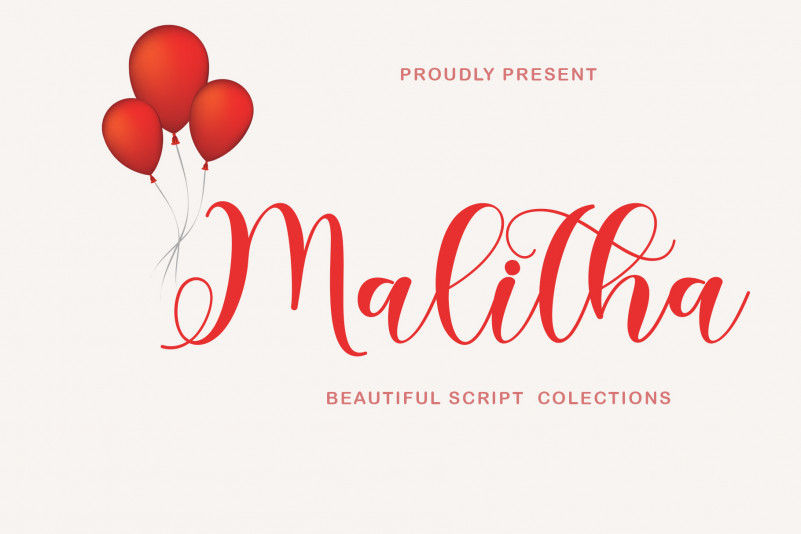 Malitha Script Font