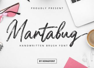 Martabug Brush Font