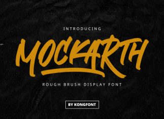 Mockarth Brush Font