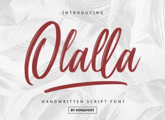 Olalla Brush Font