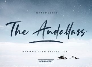 The Andallass Brush Font