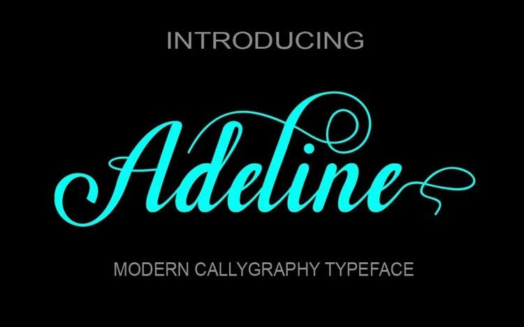 Adeline Calligraphy Font