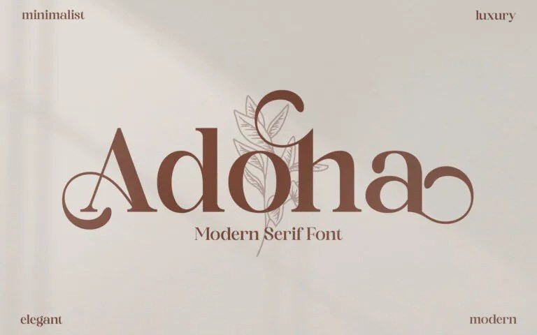 Adoha Serif Font