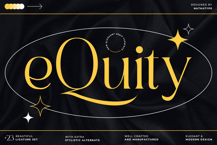 e Quity Serif Font