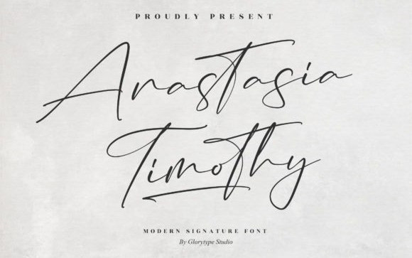 Anastasia Timothy Handwritten Font