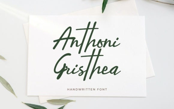 Anthoni Gristhea Handwritten Font