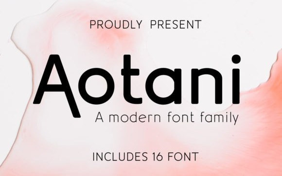 Aotani Sans Serif Font