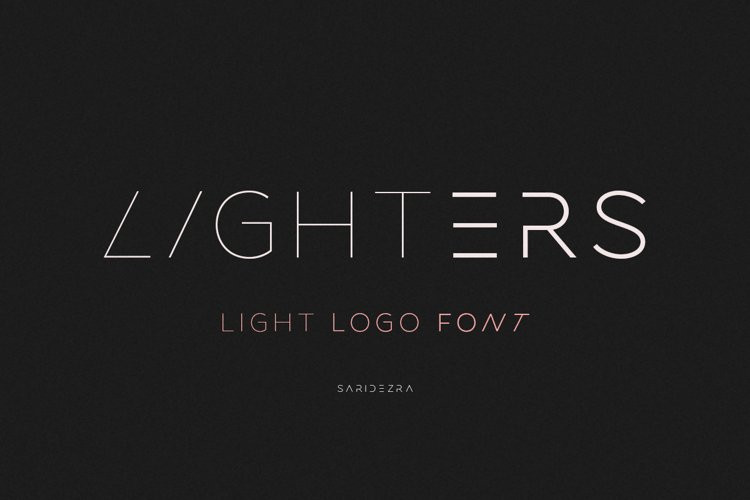 Lighters Display Font