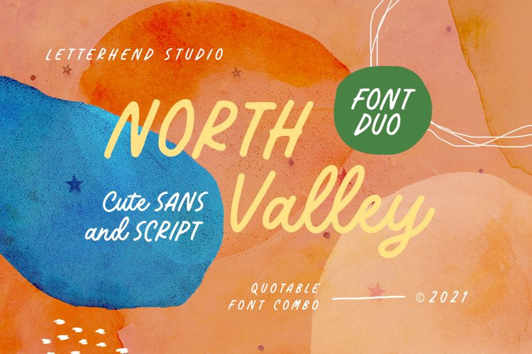 North Valley Handwritten Font Duo