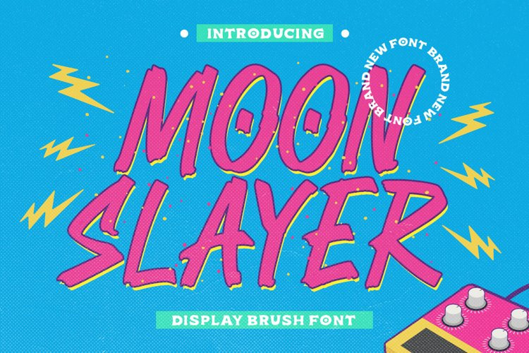 Moon Slayer Brush Font