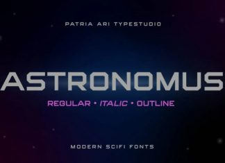Astronomus Display Font
