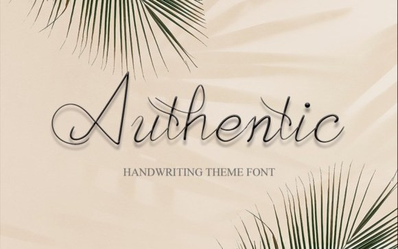 Authentic Script Font