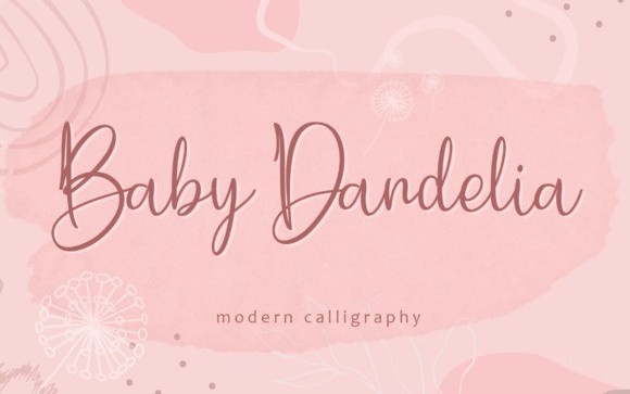Baby Dandelia Script Font