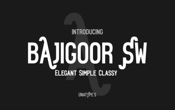 Bajigoor SW Sans Serif Font