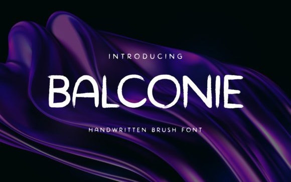 Balconie Brush Font