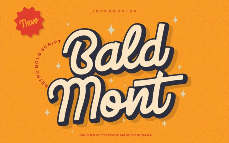 Bald Mont Script Font