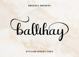 Ballihay Calligraphy Font